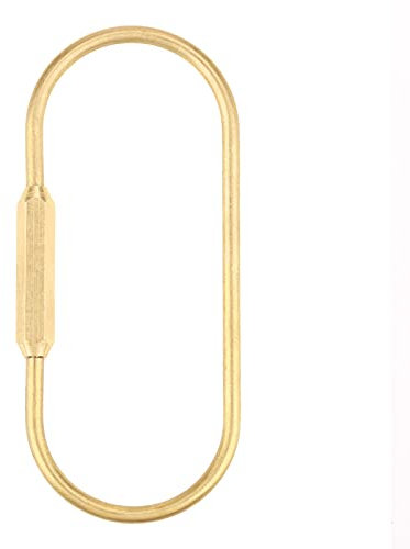 Tyenaza Schlüsselanhänger Haken, Ring Haken Schraubenschloss Schlüsselanhänger Haken Clip Messing Schraube Schloss Karabiner Clip Haken Schlüsselanhänger Schlüsselanhänger DIY Geschenk(S)