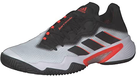 adidas Herren Tennisschuhe Barricade M FTWR White/Core Black/Solar Red 44
