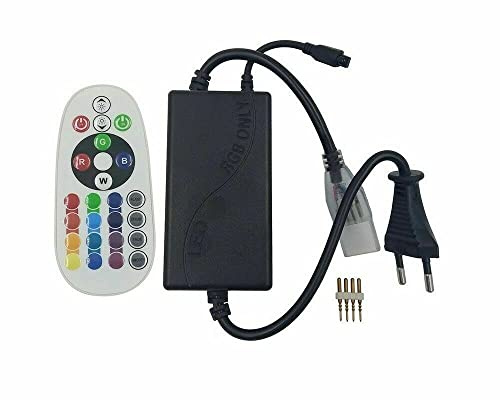 Fair Shop Alimentatore Controller 220V Con Telecomando 24 Tasti Per Striscia LED RGB 5050