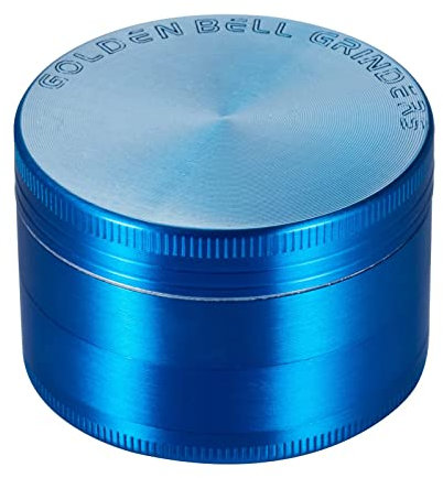 Golden Bell 2 inch Grinder 4 Layer Spice Grinder Zinc Alloy Grinder - Blue