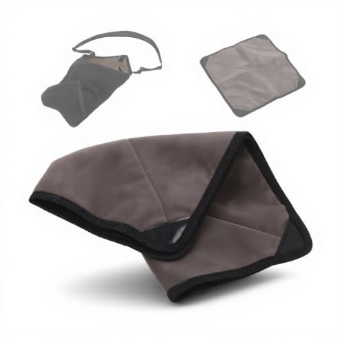 Zunate Camera Wrap Cloth, 50×50cm/ 40×40cm Flannel Gray Adjustable Protective DSLR Camera Wrap Around Pouch Cover Cloth,Small and Large Square Camera Protective Wrap,for DSLR Lens Protector(Small)