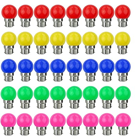 HoveeLuty Led Multicolore Lumière B22 Ampoules De Noël Ampoules Led Lampe Hell Amélioration Amélioration De L'éclairage Supplaire 3w Atmième Atméchie 40 Pcs
