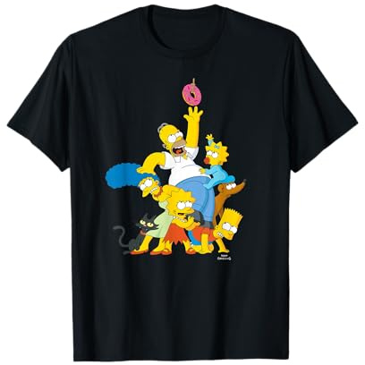 The Simpsons Family Donut Reach Camiseta