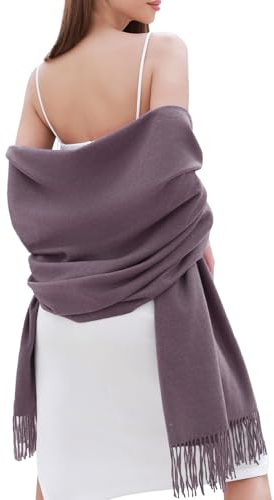 RIIQIICHY Damen Schal Stola Festlich Fur abendkleid Pashmina Schals tücher für Frauen Hochzeit Schultertuch Winter Herbst