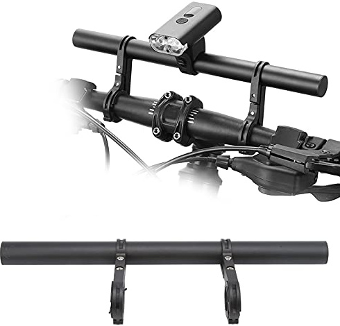 mumisuto Bike Handlebar Extender, 30cm Aluminum Alloy Handlebar Extensions mountain bike handlebars Extension Mount Holder for Speedometer, GPS, Lamp, Flashlight, Phone Mount Holder
