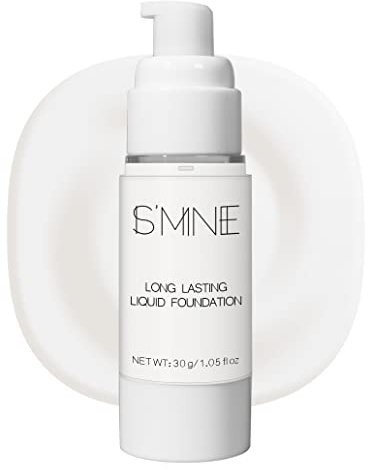 IS'MINE White Liquid Foundation Makeup, Matte Flawless Finish Foundation, Vegan & Cruelty-Free (1.05 Fl Oz, 041)
