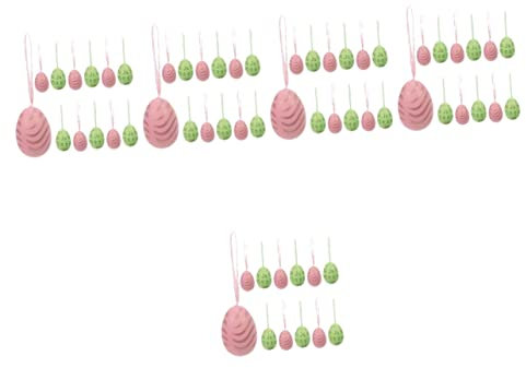 Abaodam 60stücke Bunte Ostereier Für Festliche Dekoration Für Osterstrauch Garten Und Zuhause Hängende Eier Ornamente Für Fröhliche Feiertage