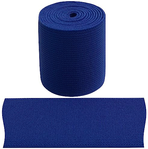 AERZETIX - C67420 - Gummiband flach gewebt 1 m - breite 50 mm - Farbe blau - aus Polyester und Latex - konfektion, kurzwaren, nähen, Bekleidung, Stoffe, gürtel, Hosen, Rocke