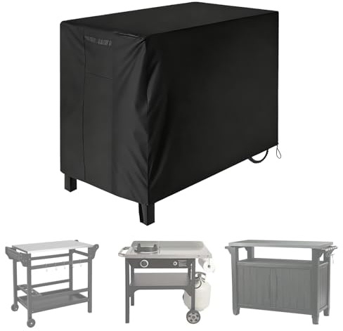 Outdoor Esskarb Abdeckung, wasserdicht Prep Tisch Schutz passt für Grill Aufbewahrungswagen bis zu 40 L x 24 W x 32 H, Staubdicht & Gefrierbeständig