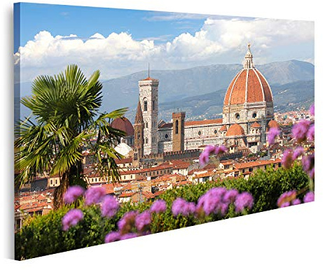 islandburner Prime Bild auf Leinwand Florenz im Frühling Toskana Italien Bilder Wandbild Poster Leinwandbild GBPE