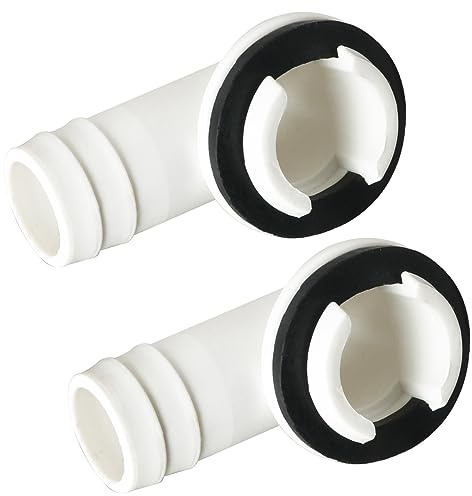 MEETOOT 2 stücke 20mm Klimaanlage Abflussschlauch Verbinder Conduct Kondensat Stecker Zähne Dichtung Ellenbogen Fitting für Fenster AC Einheit Mini Split Frigidaire
