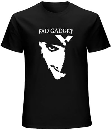 Fad Gadget Frank Tovey - Camiseta de manga corta, color negro, Negro , S