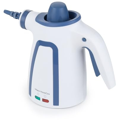 Pulitore a Vapore Portatile Vitapur HouseCare - Ecologico, 1050W, Multi-Superficie, Include 10 Accessori per Piastrelle, Tappezzeria e Finestre