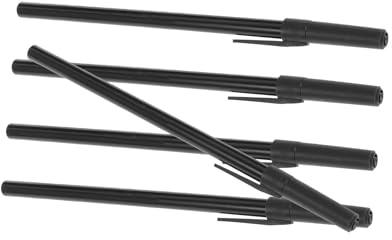 FOYTOKI Wäschestift 5 Stück aus Abs, Schwarze Permanentmarker für Büro | Wasserfester Marker Stift, Wäsche Markieren ohne Verwischen, zum Beschriften Kleidung