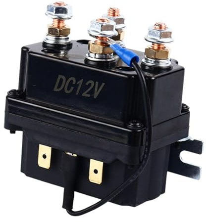 Kit de relé de cabrestante, solenoide de cabrestante de 12 V 250 A | Solenoide de cabrestante de controlador de cabrestante para uso general - Kit de relé automotriz de relé de cabrestante de
