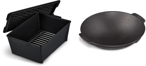 Enders® SWITCH GRID Dutch Oven, Rib Roaster & Switch Grid Wok schwarz, aus massiv, emailliertem Gusseisen
