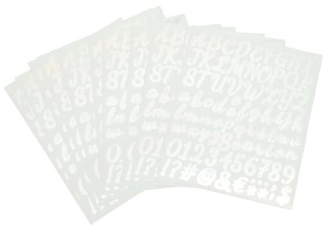 ULDIGI 10blätter Glitzer Buchstaben Und Zahlenaufkleber Schöne Aufkleber Für Diy Bastelarbeiten Diy Dekorationsaufkleber Für Papier Und Andere Oberflächen