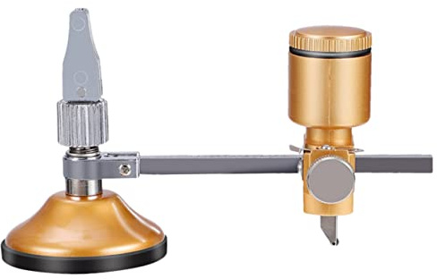 ULDIGI Utensile Taglio Circolare in Vetro Tagliavetro Regolabile con Ventosa in Tagliapiastrelle per Vetro e Ceramica Strumenti Professionali