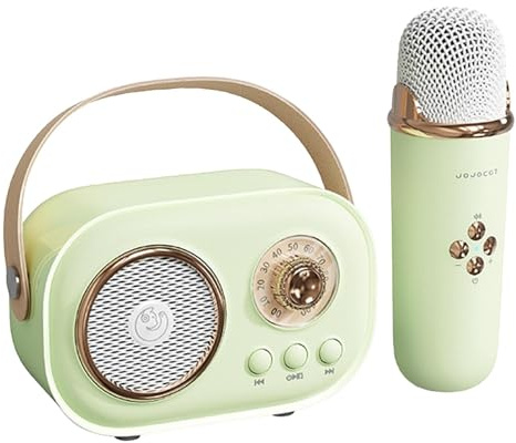 Haut-Parleur de karaoké Portable | Système de karaoké Multifonctionnel – Petite Machine de karaoké avec Effets de Changement de Voix, Machine de karaoké pour et Adultes