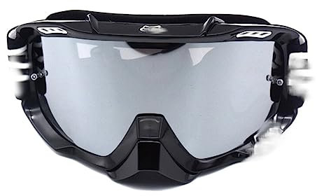 AYXAMO Motorradbrille，Motorradbrille Herren Moto Classic Goggles Motorrad Gläser Motocross Outdoor Sport Eyewear Schutzbrillen(F4)
