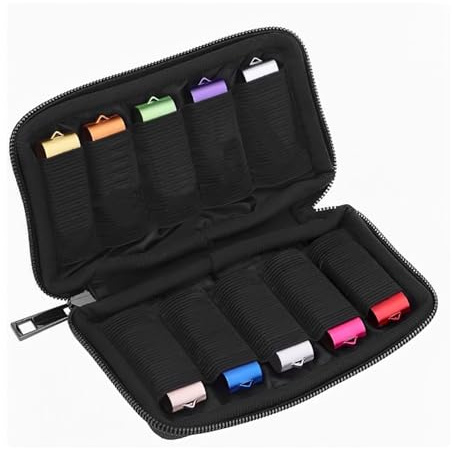 Estuche de almacenamiento para unidad flash USB, 10 ranuras, organizador de accesorios electrónicos, bolsa para memorias USB, unidad flash USB, unidad de memoria USB, unidades de llaves, unidad de