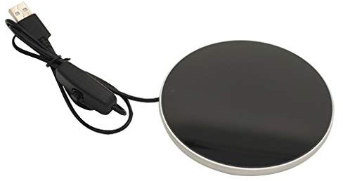 X-Institute Chauffe-Tasse USB Gadget Café Thé Boisson Plateau Chauffant Dessous Verre Bureau pour Adultes 4 Couleurs