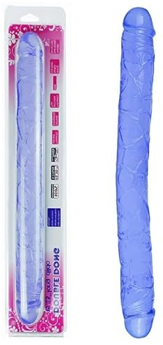 15 Double Ended Dildo Anal Butt Plug Dong Adults Sex Toys for Men Women Couples Gay Lesbian in Purple