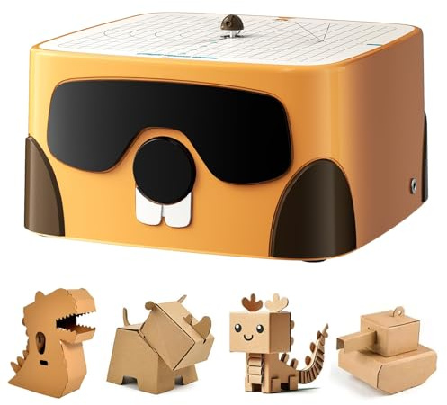 SainSmart BEAVERBOT Taglierina Elettrica per Cartone per Bambini, Sistema di Taglio senza Lama Esposta, Strumento STEM per Costruzioni e Lavoretti Creativi in Cartone, dai 3 Anni