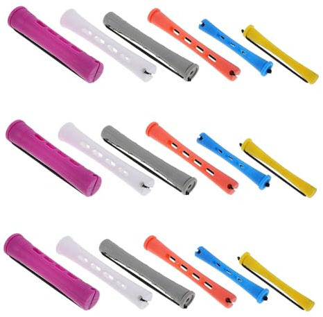 Healeved 60stücke Kunststoff-lockenwickler-set für Damen Kaltwellenwickler Diy-haardauerwellen-set Mehrfarbige Dauerwellenwickler in Unterschiedlichen zum Locken und Selberfrisieren