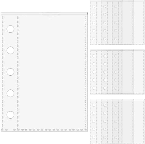 TQEBWUS Transparente Blattschutzhüllen, M5 5-Ringbucheinlagen | Aufkleberhüllen für Künstler, Skizzierer, Studenten, Lehrer, Büro, Verwaltungspersonal, Schule, Projektmanager, Reisende, Fotos