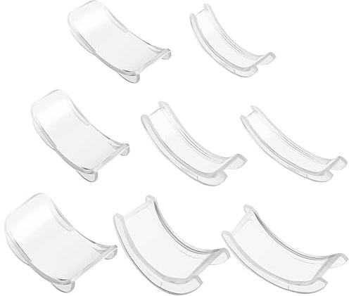 Zerodeko Adaptateur Bague TPU 8 Pièces Ajusteur de Taille de Bague Facile à Utiliser Options Multiples Serrage-Anneau Invisible Confortable