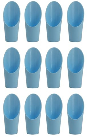 DIYEAH Set 12 Palette in Plastica per Terriccio Bonsai e Piante Succulente Paletta per Secchio e Invasatura Attrezzi da Giardinaggio per Rinvaso e Riutilizzabile Colore Casuale
