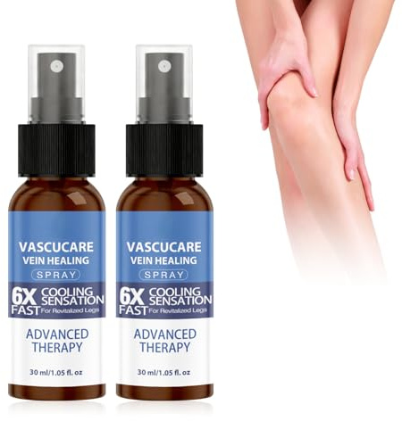 2pcs VascuCare Vein Healing Spray, Professional Vein Soothingspray, VeinGuard Herbal Spray for Legs, Vascucare Vein Healing Spray for All Skin Types