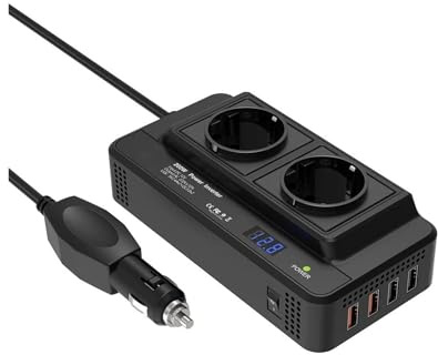 Convertitore Invertitore Trasformatore Inverter Per Auto Da 200 W Di Potenza 12 V A 220 Per Accessori Per