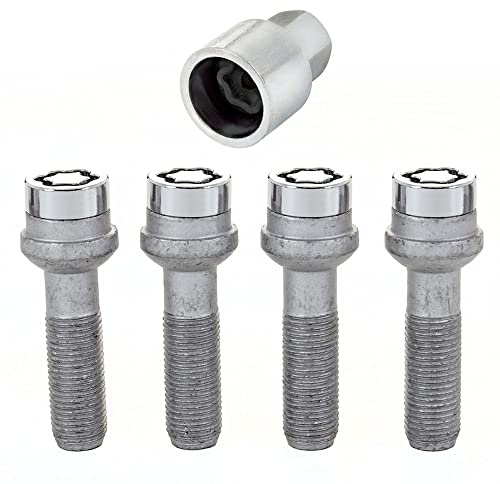 28044SU Radsicherungsbolzen SU (Standard) M14 x 1,50, Kugelsitz R14 2-teilig, Schaftlänge 37,1 mm, Gesamtlänge der Schraube 67,6 mm, SW19, Schlüsseldurchmesser 25,8 mm | 19mm Schlüsselweite