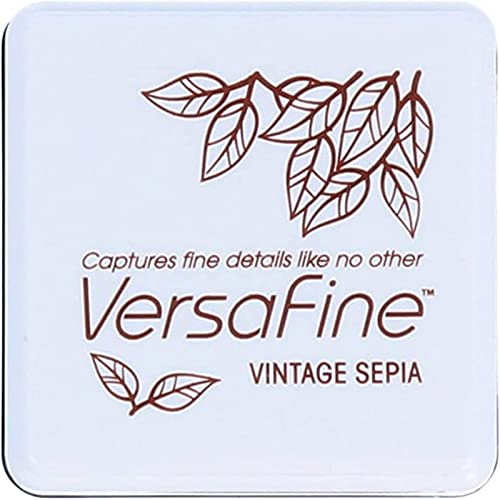 Tsukineko VersaFine Kleine Stempelkissen Vintage Sepia, Beige