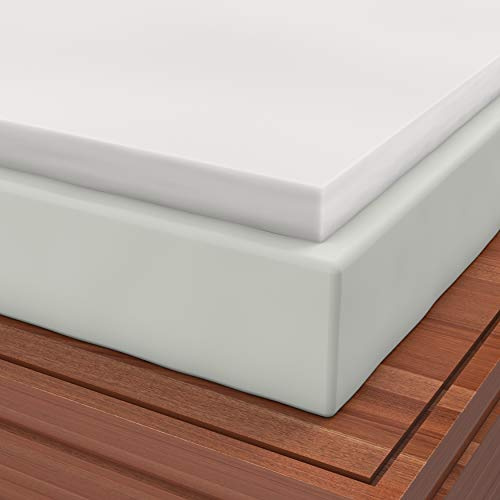 Classic Comfort Pillow included with Twin 2 Inch Soft Sleeper 2.5 Visco Elastic Memory Foam Mattress Topper USA Made