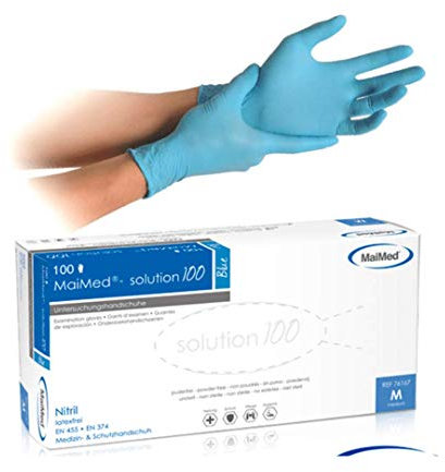 MaiMed solution 100 blue violet Gr��e S Nitrilhandschuhe, 10