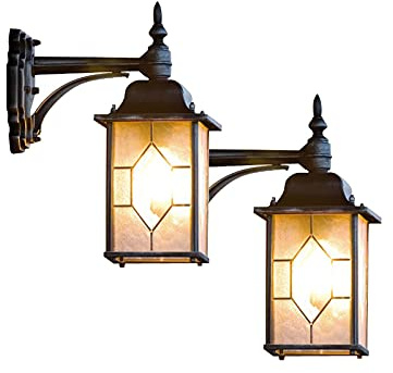 2er-Set hängende Wandleuchten MILANO, E27, Bleikristalloptik, IP23; KONSTSMIDE 7248-759