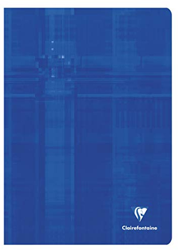 Clairefontaine 3153C Heft (DIN A4, 21 x 29,7 cm, rautiert,90 g, 60 Blatt, ideal für die Schule) 1 Stück farbig sortiert