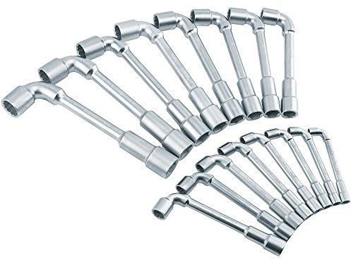 Peddinghaus 9016016001 Clé à pipe-Satz 6 x 12-pans, Argent, 8-24 mm, Set de 16 Pièces