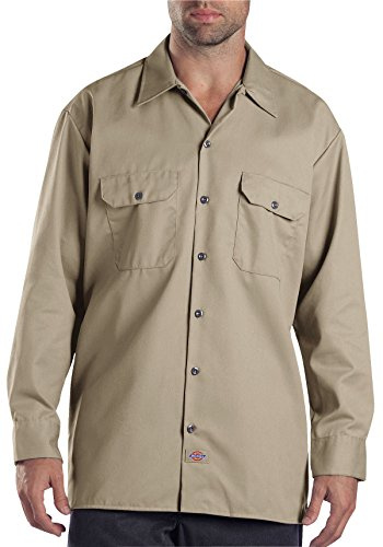 Dickies Arbetströja för män, långärmad, ökensand, 3X-stor, Ökensand, 3XL