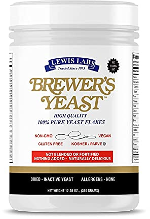 Lewis Labs - Bierhefe blättert Ernährungshefe ab - 12.35 Unze.
