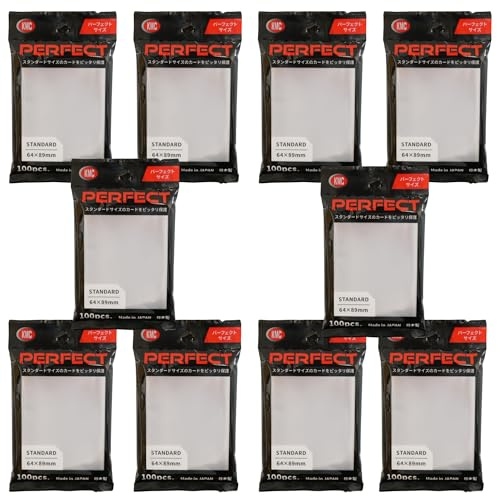 KMC 100 Karte Barriere Perfekte Größe (10 Packungen/Gesamt 1000)