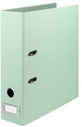 Rössler Papier 1317452658 - S.O.H.O. Cartella DIN A4 con etichetta per inserti, larghezza dorso 80 mm, menta, 1 pezzo