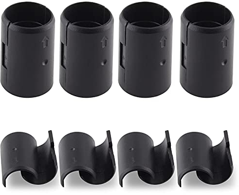 Jersvimc 36 Paar (72 Stück) 3/4 Zoll Draht-Regalschloss-Clips, Regal-Kunststoff-Clips, Ersatz-Hülsen-Regal-Clips für Holz, Metalldraht, Regal, Pfostenstange