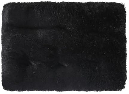 FANSU Cuscino per Cani Gatti, Cuccia Cane Interno Peluche Morbida e Soffice Cuccia Gatti Sfoderabile e Lavabile per Cani Taglia Grande e Media (M-65X50CM,Nero)