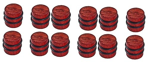 ifundom 12pcs Knobs for Electric Guitar Bass Redwood Pedal Control Amplifier Knobs Guitar Effect Pedals