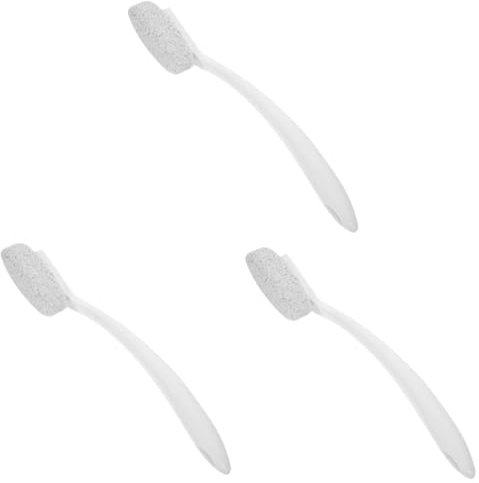 minkissy 3St Bimsstein pediküre werkzeug remover pumice Fußraspel- Pediküre Fußschrubber Manueller am Fuß Fußfeile für die Füße Weiß