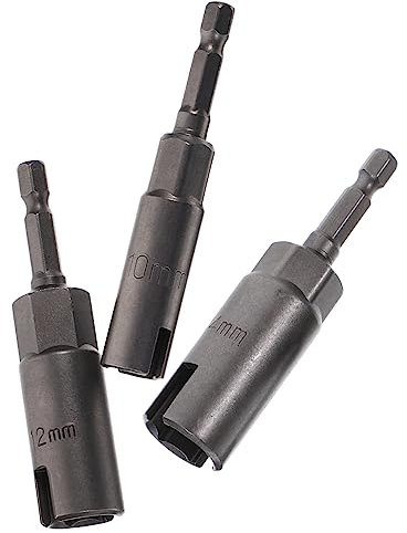 Artibetter 3stücke Flügelmutterndreher Mit Griff Bohrer Adapter Für Steckschlüssel Bits Werkzeug Auswirkungen Mutter Fahrer Für Schrauben C-haken Q-haken Ösenhaken